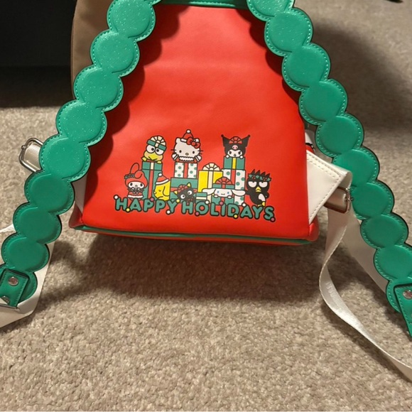 Loungefly Red and Green Hello Kitty Backpack - Picture 2 of 3